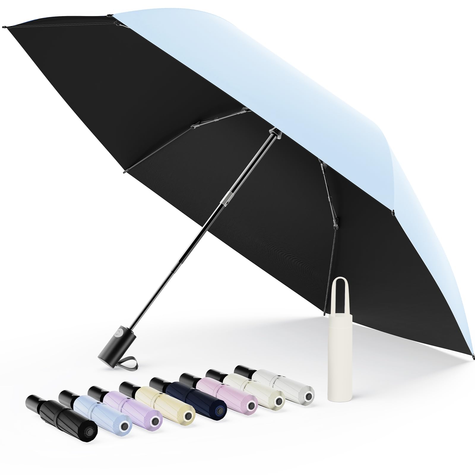 Alwgreen Folding Parasol UV 100% Block Auto Open Close JIS Certified Japan 8oz