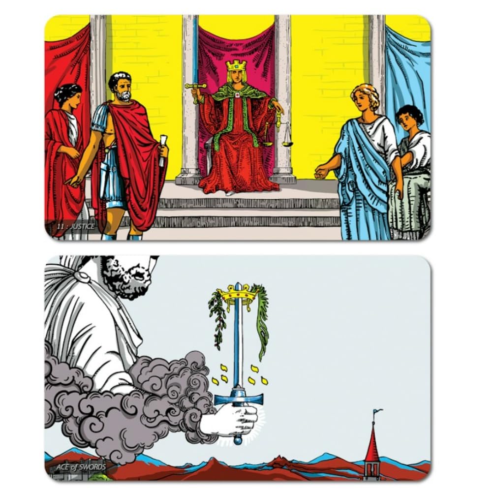 RWS Panorama Tarot | Gilded Gold Edges | 78 Cards | Wide Angle