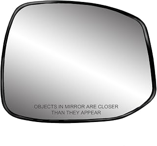 Fit System 30270 Honda Civic Right Side Heated Power Replacement Mirror Glass with Backing Plate