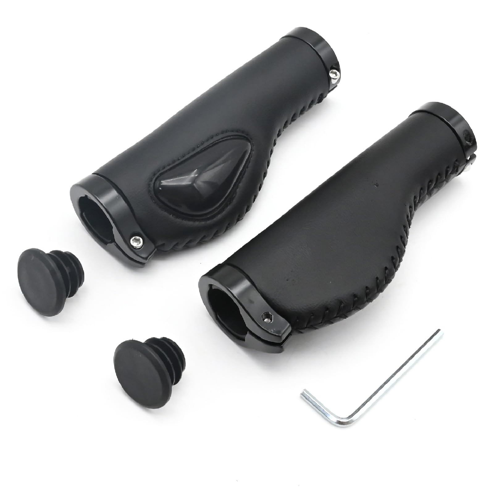 SYOWADA Bike Handlebar Grips Scooter Handle Grips Dual Lock On for 0.87In BMX Mountain Bike MTB MTN Beach Downhill City Bike Handlebar Grips