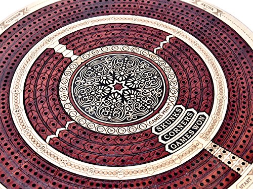 Round Shape 4 Tracks Continuous Cribbage Board miniatura 4