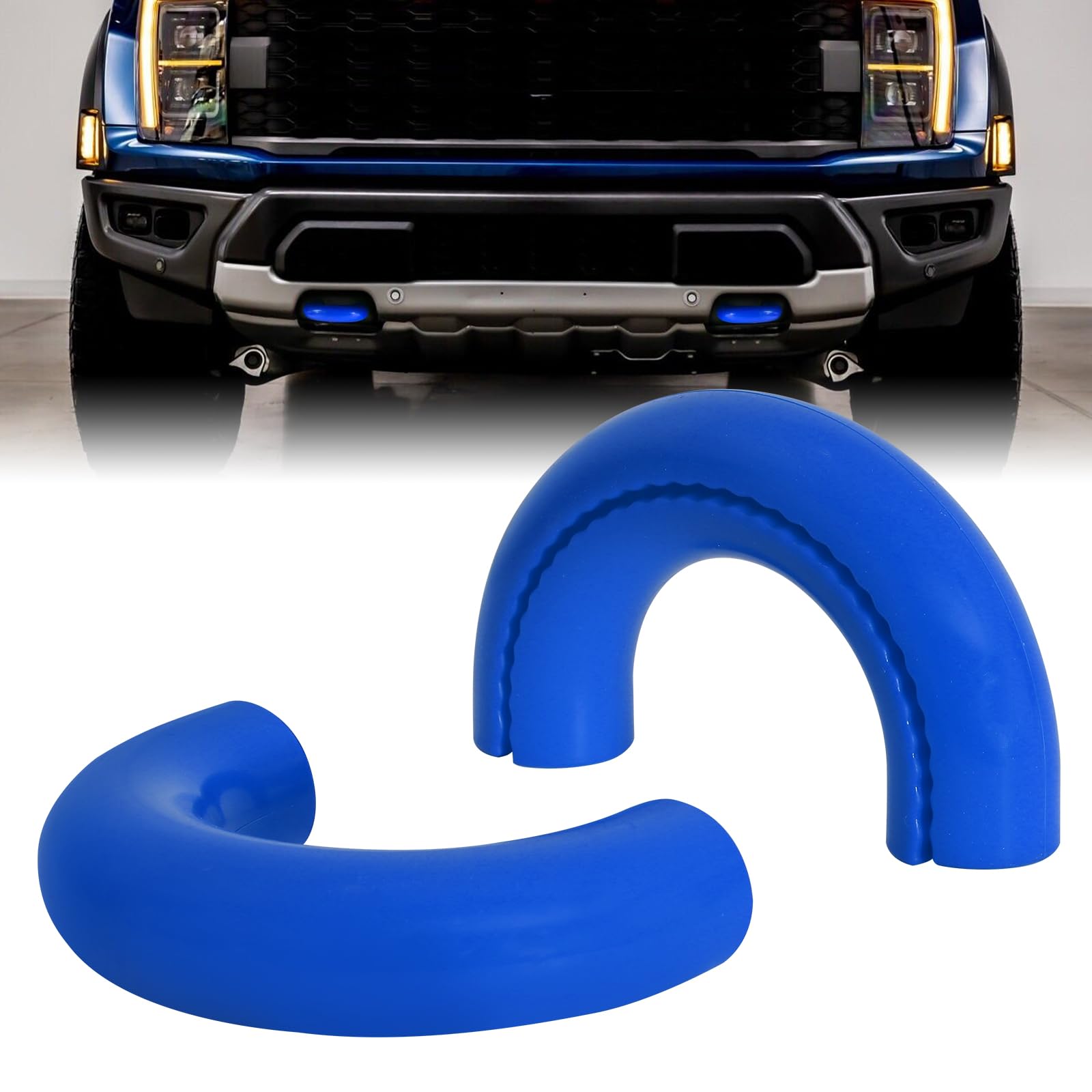 Tow Hook Covers Fit for F150 2004-2024 Bronco Base/Big Bend/Outer Banks 2021-2024, Hitch Cover Front Customized Car Tow Hooks Compatible with Tundra