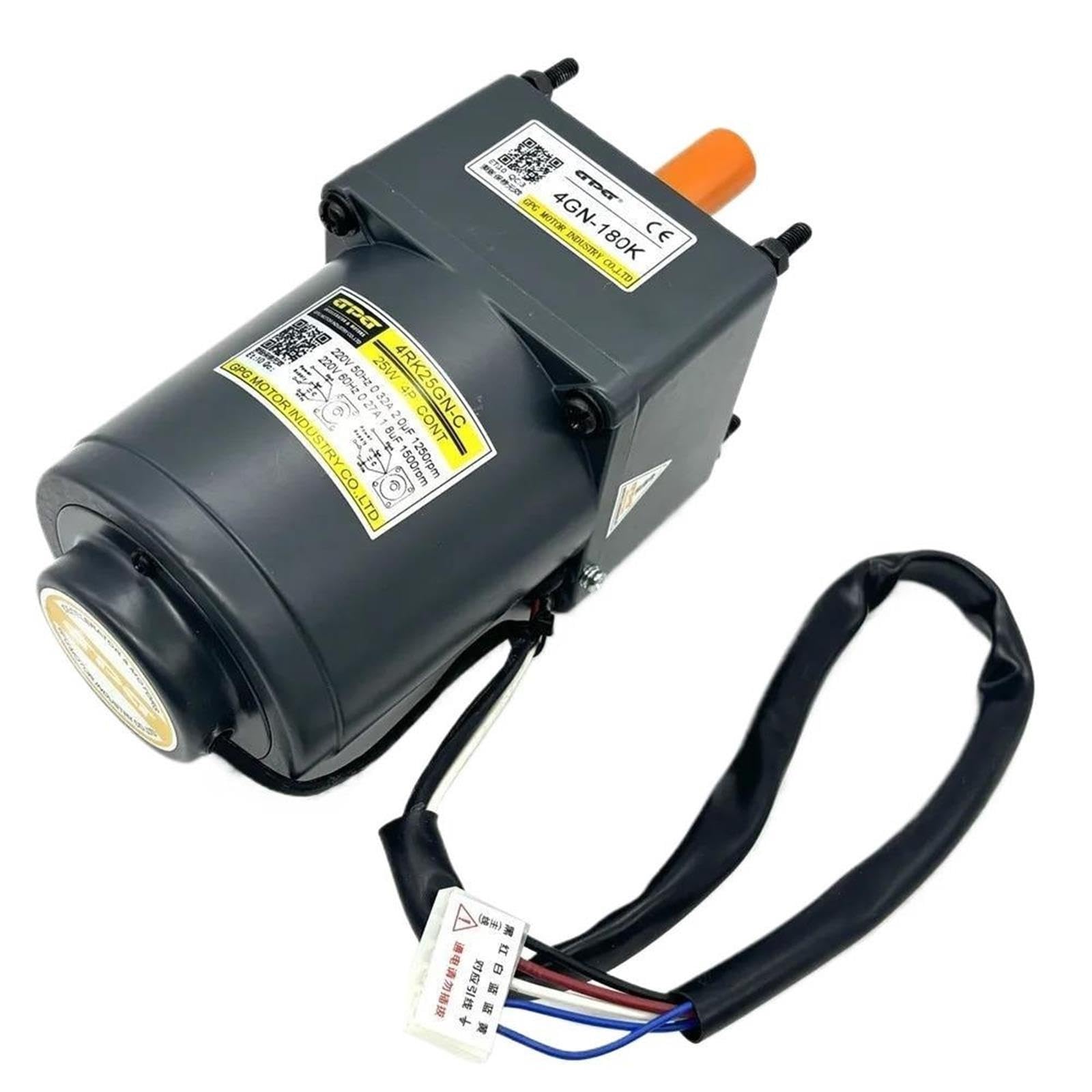 Średnica 80mm 25W 220V Zewnętrzny silnik elektryczny AC z reduktorem 4RK25GN-C 4GN-180K