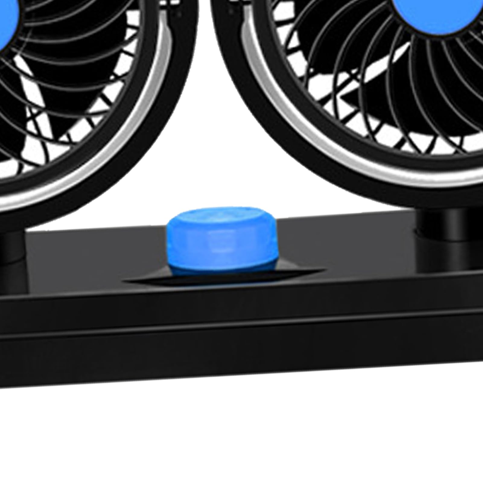 Ventilateur USB Double Tête Rotatif 360 Degrés pour Voiture Camion Camping-Car Bureau Maison Adapté à Tous Véhicules et Environnements Chauds
