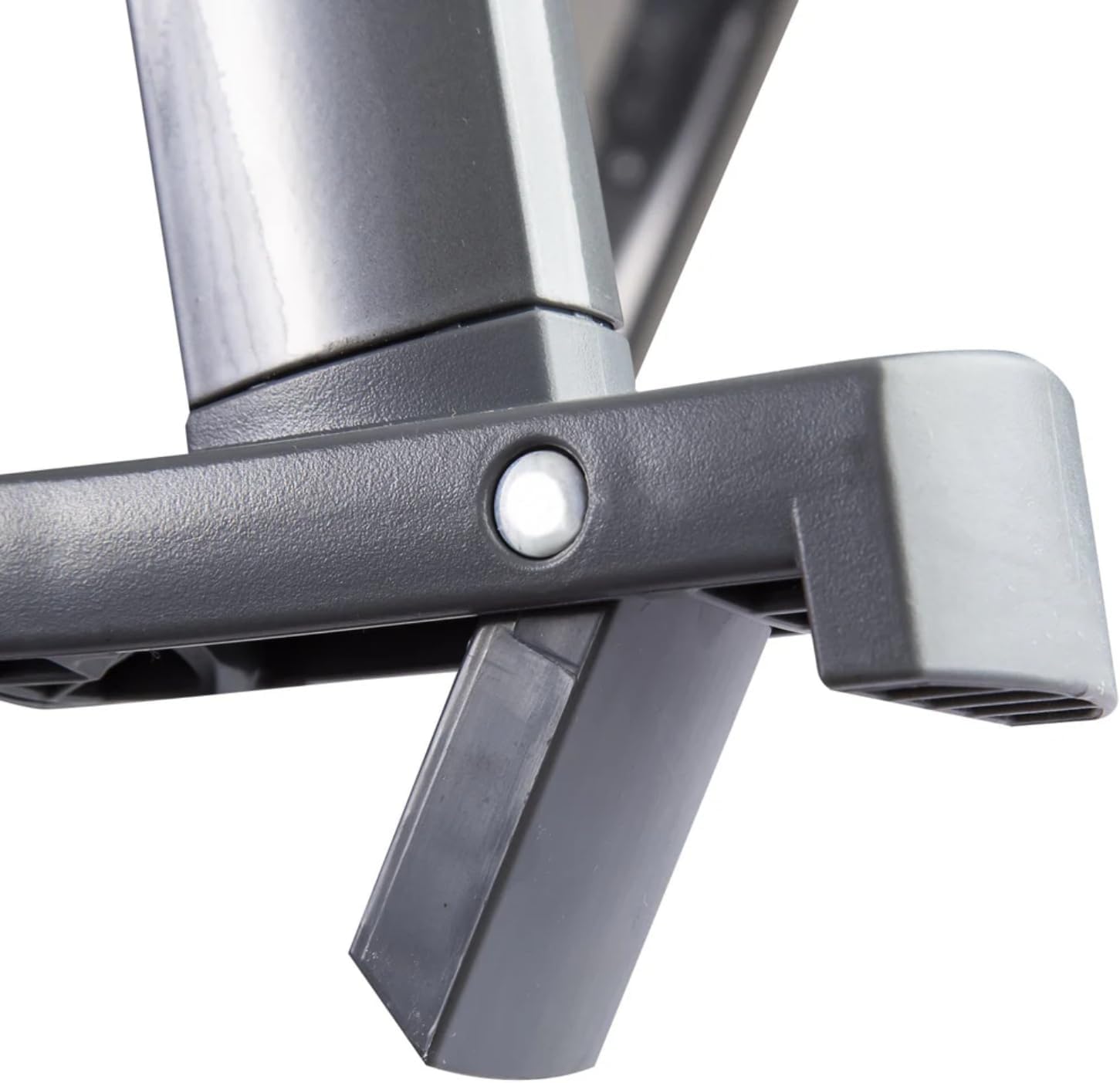 Close-up of bassinet foot showing rocking mechanism
