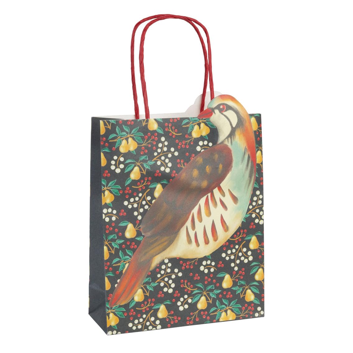 Talking Tables 8 x Partridge & Pear Christmas Gift Bags 28x16cm