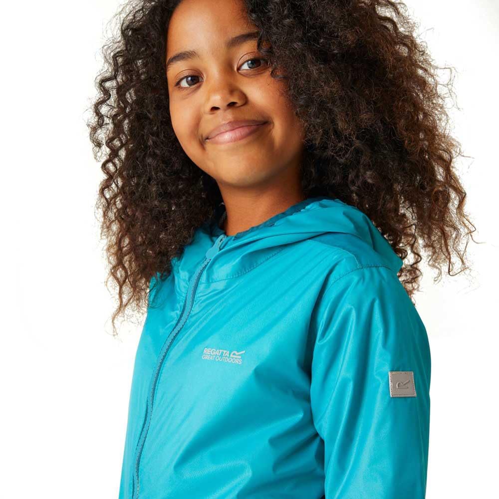 Regatta Levier II Veste technique imperméable unisexe pour enfant, Bleu Tahoe, 16 Years