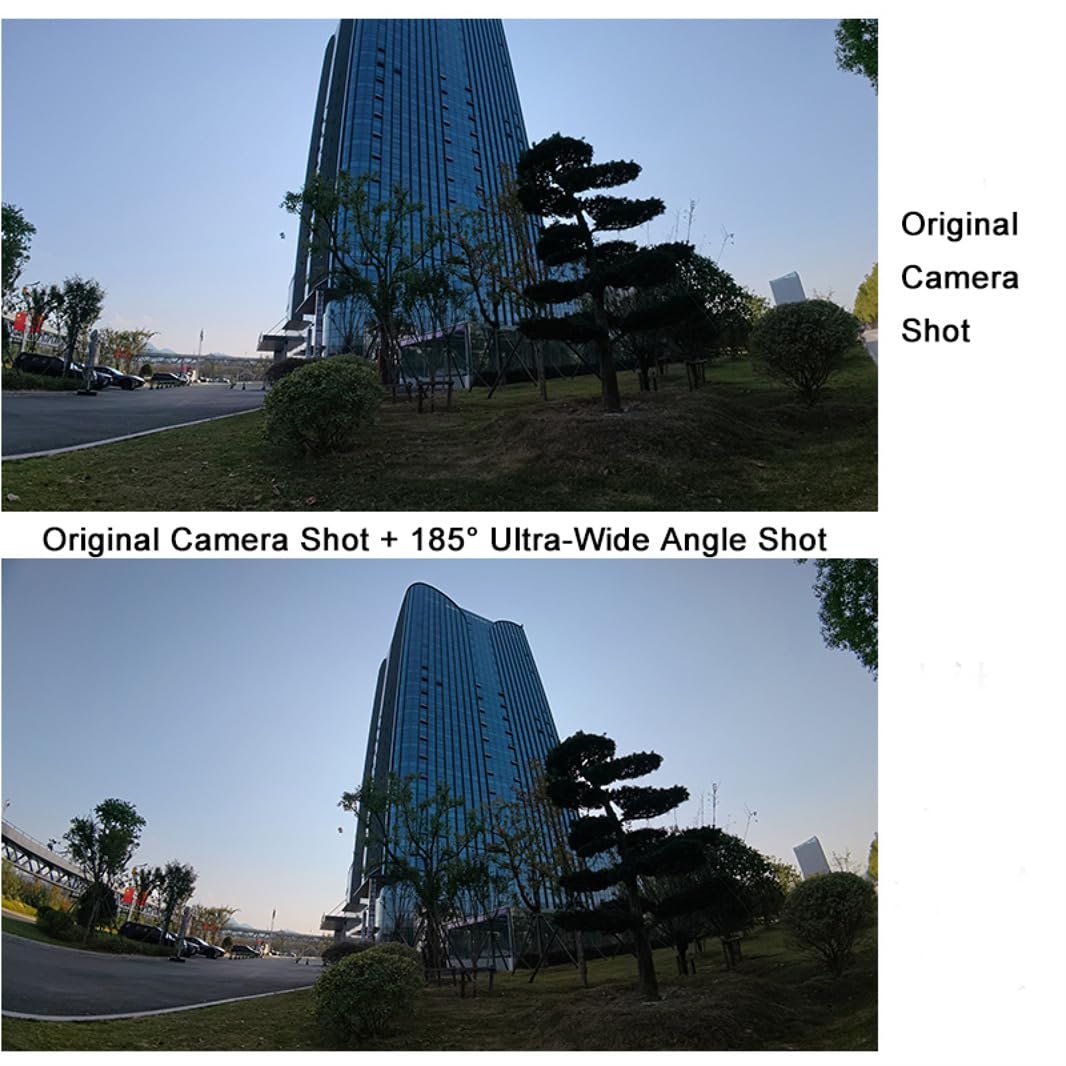 Lente gran angular adecuada para DJI Osmo Action 6 185°, filtro de visión ultra amplio, lente de visión ampliada externa, aumenta los accesorios de fotos de cámara de acción