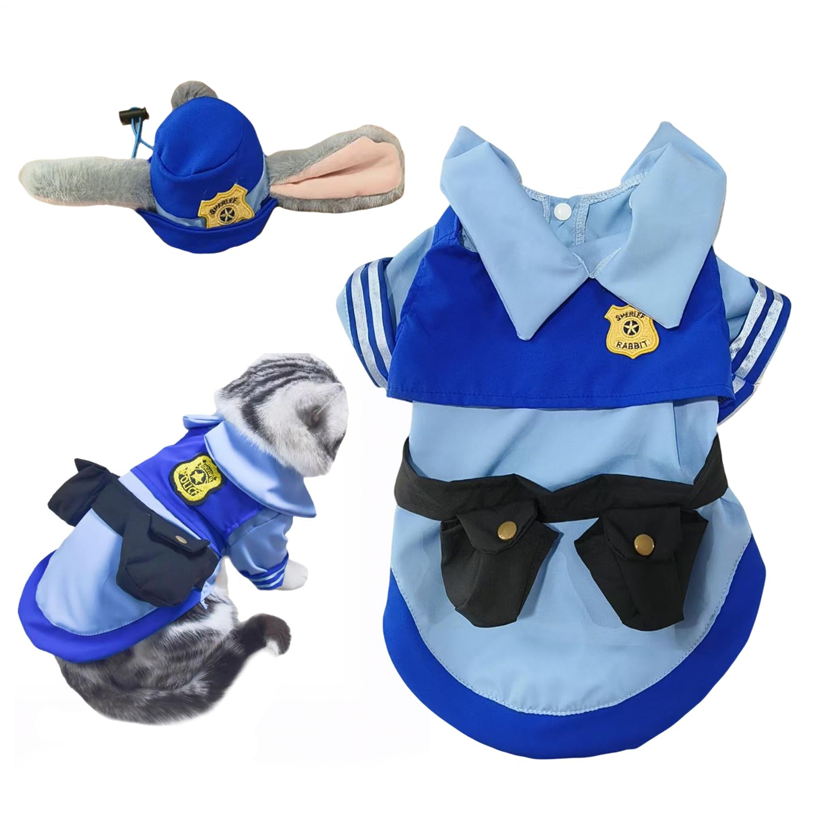 Costume de lapin pour chat et chien | Idée cadeau photo Noël et Halloween