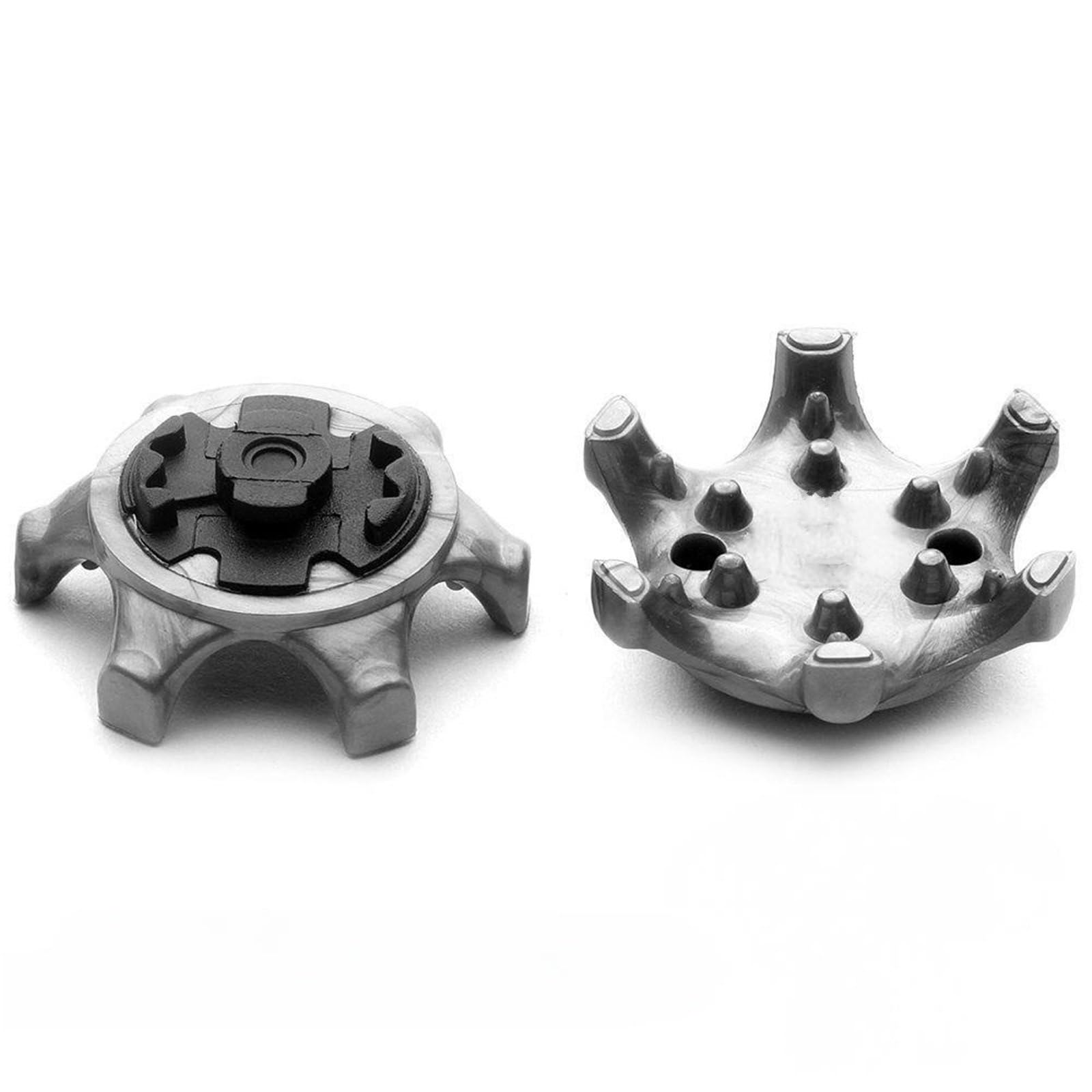 14 Pcs Golf Cleats Shoe Spikes With Wrench - Compatible With Adidas，Callaway，FootJoy, NIKE, Oakley, Puma, Skechers, Pins Systems(Grey)