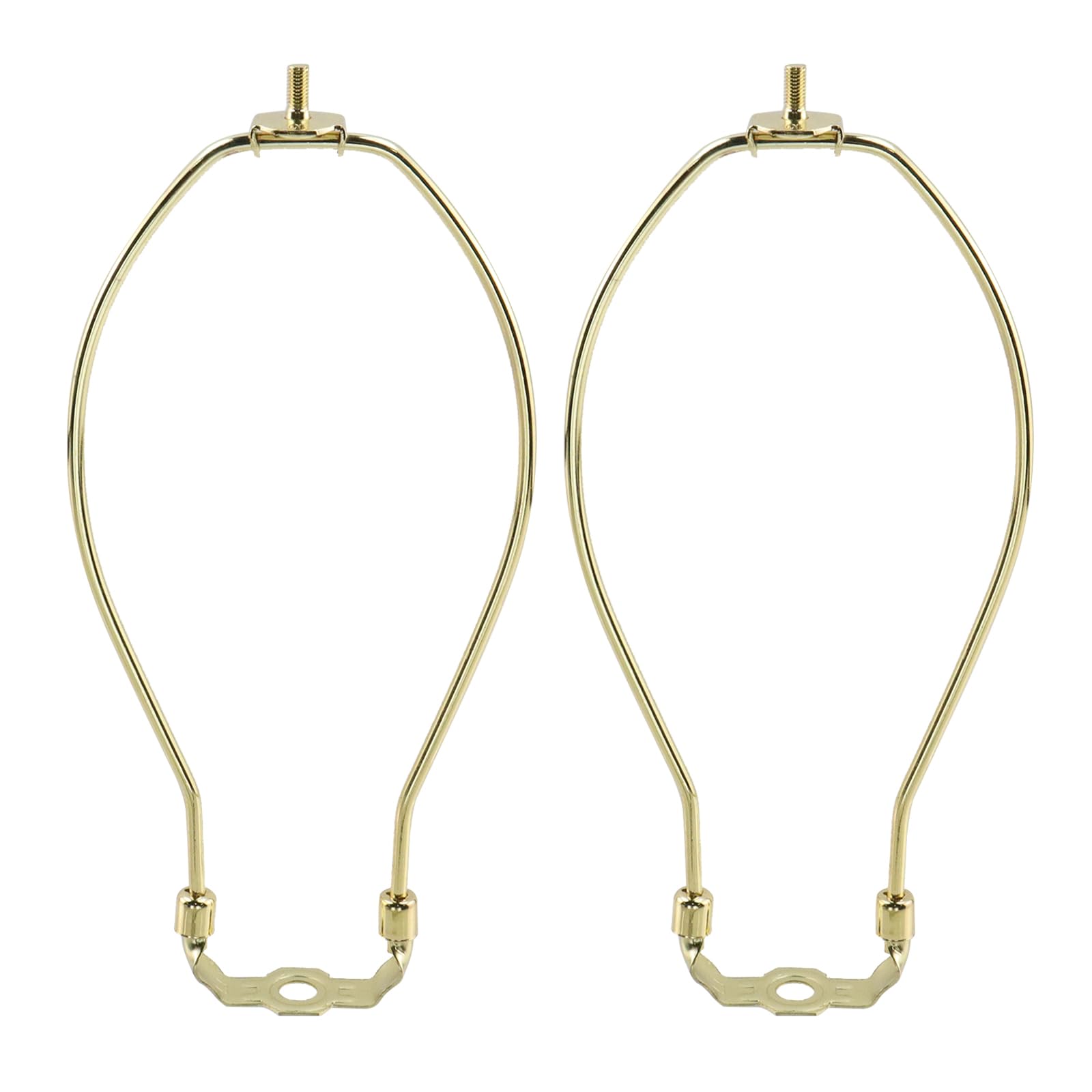 10 Inch Lamp Harp, 2 Pack Heavy Duty Lamp Shade Holder Adapter Harp Bracket Hardware Part for Replacement Table Floor Wall Lamps Chandelier Accessories Lampshade Bracket