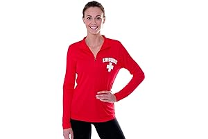 LIFEGUARD 1/4 Quarter Zip Active Performance Long Sleeve Shirt for Women