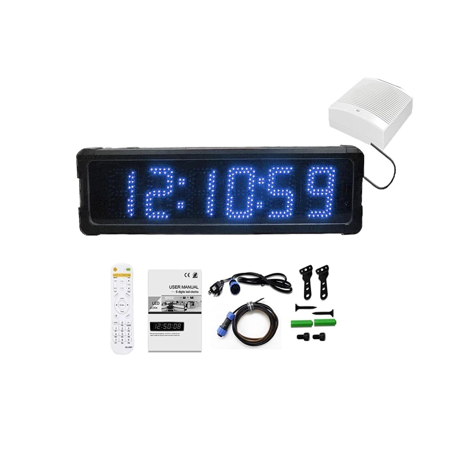 Cronometro digitale con conto alla rovescia altoparlante, lega di alluminio, 5"(Green timer)