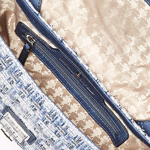 Karl Lagerfeld Paris Agyness Shoulder Bag, Blue Boucle - Thumbnail 3