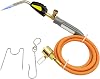 Gas Torch, MAPP Propane Torch with 1.5m Tube and Adjustable Flame Valve Automatic Trigger and Adjustable Flame Control CGA600 Interface