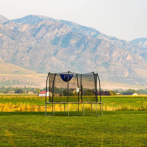 Skywalker Trampolines 12-Foot Jump N’ Dunk Trampoline With Enclosure Net - Basketball Trampoline, Camo #TOP5