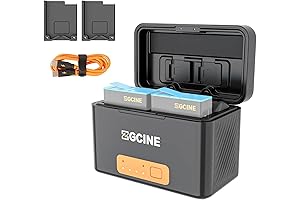 ZGCINE G10 Mini with 2 Batteries, 5200mAh Battery Charger Case for GoPro Hero Series