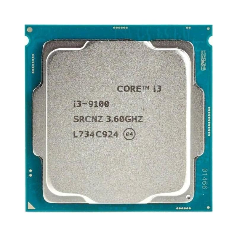 Image of Core i3 9100 9th Generation 3.60 GHz and Max Turbo Boost: Up to 4.20 GHz LGA 1151 Socket 4 Cores 4 Threads 6 MB Smart Cache Desktop Processor (Comes with Thermal Paste).