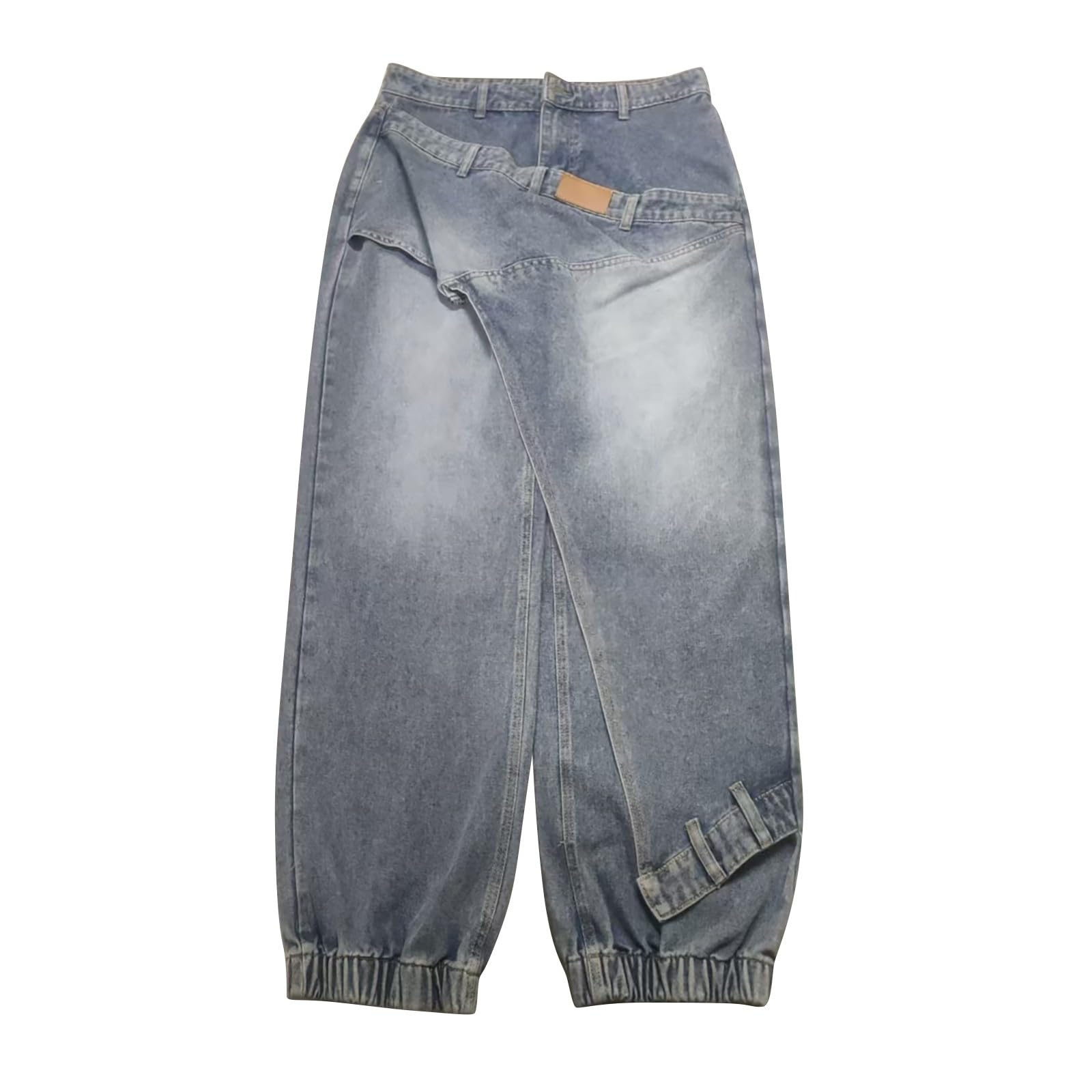 Jeans Baggy Donna Curvy Jeans Elasticizzati Casual Curvy Pantaloni Denim Vita Alta Leggeri Gamba Larga Con Tasche Pantaloni Baggy Larghi Palazzo Comodi Pantalone Tempo Libero Wide Leg Oversize