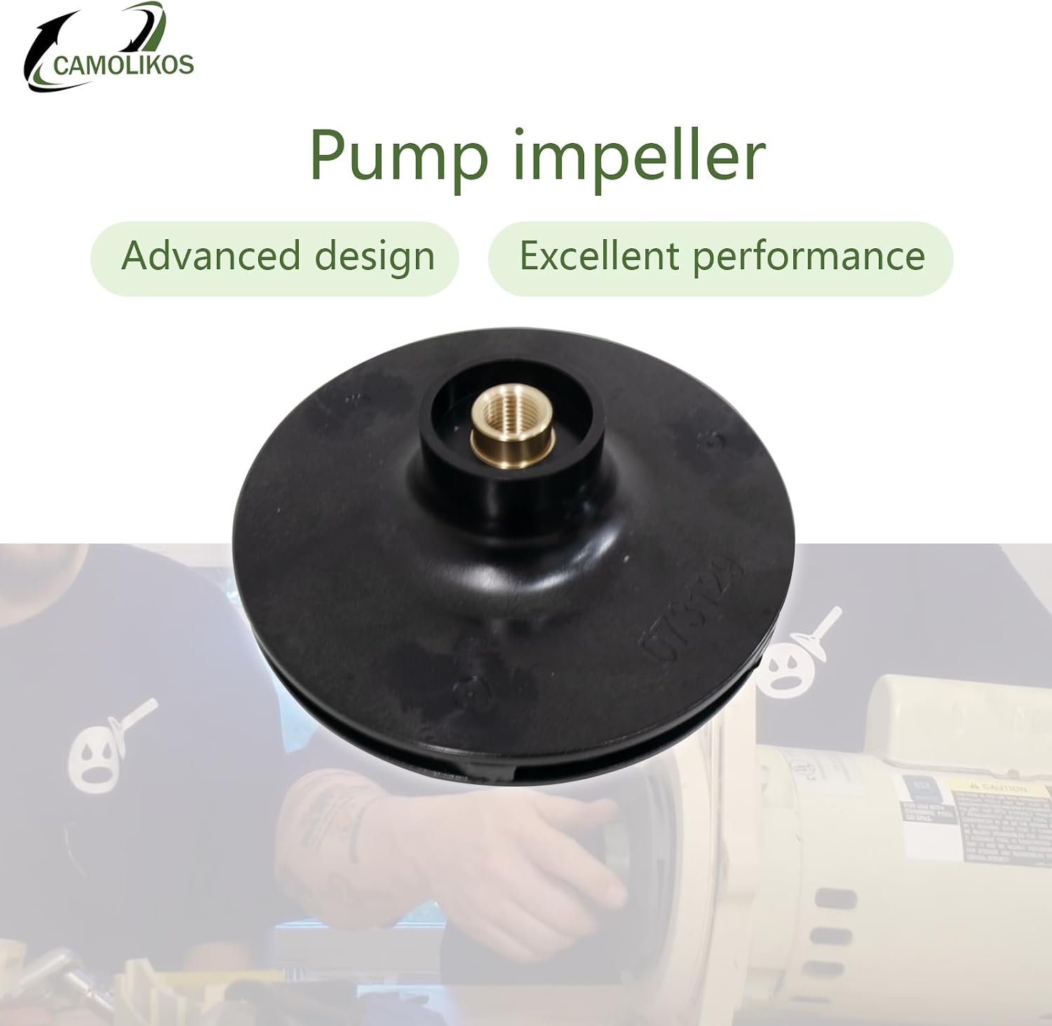 073129 Pump Impeller Fits for Pentair 1000 Series Pump WF-6 WFE-6 WFK-6 WFDS-6 WF-28 WFE-28 WFDS-28 1-1/2 HP Full Rated and 2 HP Up Rated Replacement Part