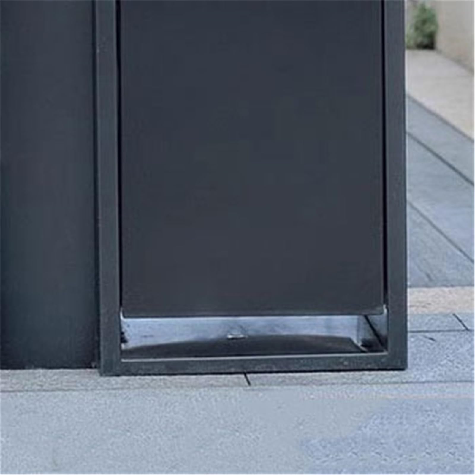 Papelera de Reciclaje Cubo de Basura con Base Calada Cubo de Basura de Doble Barril de Metal