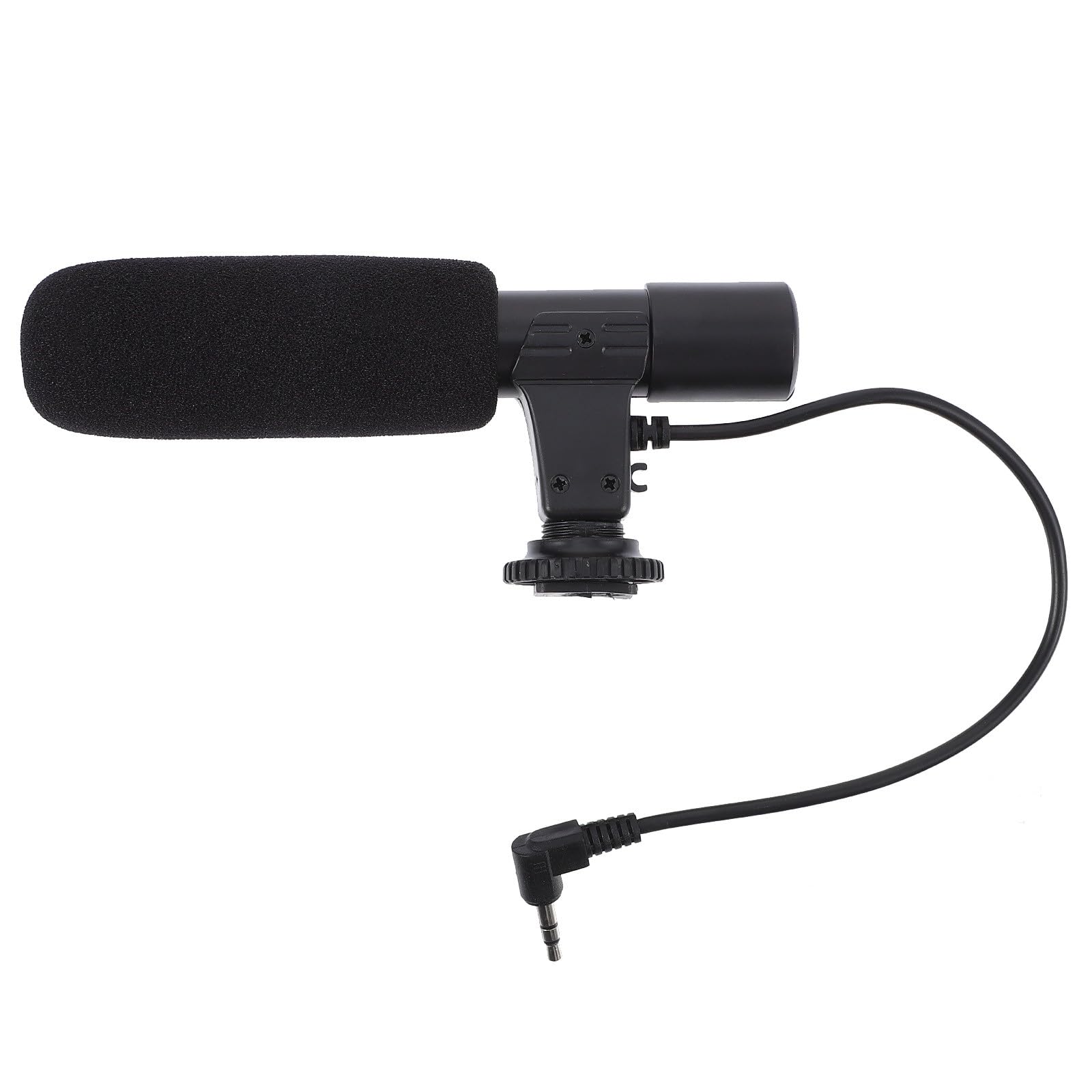 ABOOFAN Micrófono para Cámara DSLR Negro Tubo de Voz, Accesorio ABC Fácil de Usar y Conveniente para Entrevistas y Fotografía Profesional