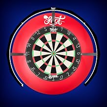 Shot! LumenCore Dartboard Lighting System, Black Frame | White LED Dart Board Surround Ring Light | Available with Dartboards Surround & or Oche Dart Mat