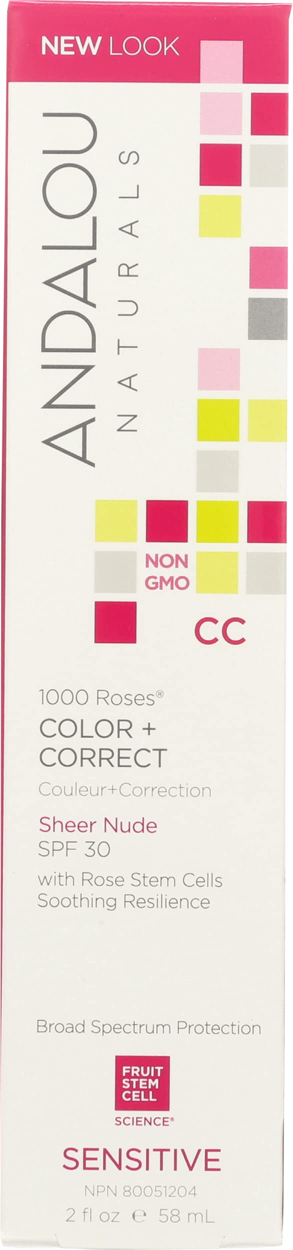 1000 Roses, CC Color + Correct, Sensitive, SPF 30, Sheer Beige, 2 oz Pack of 1