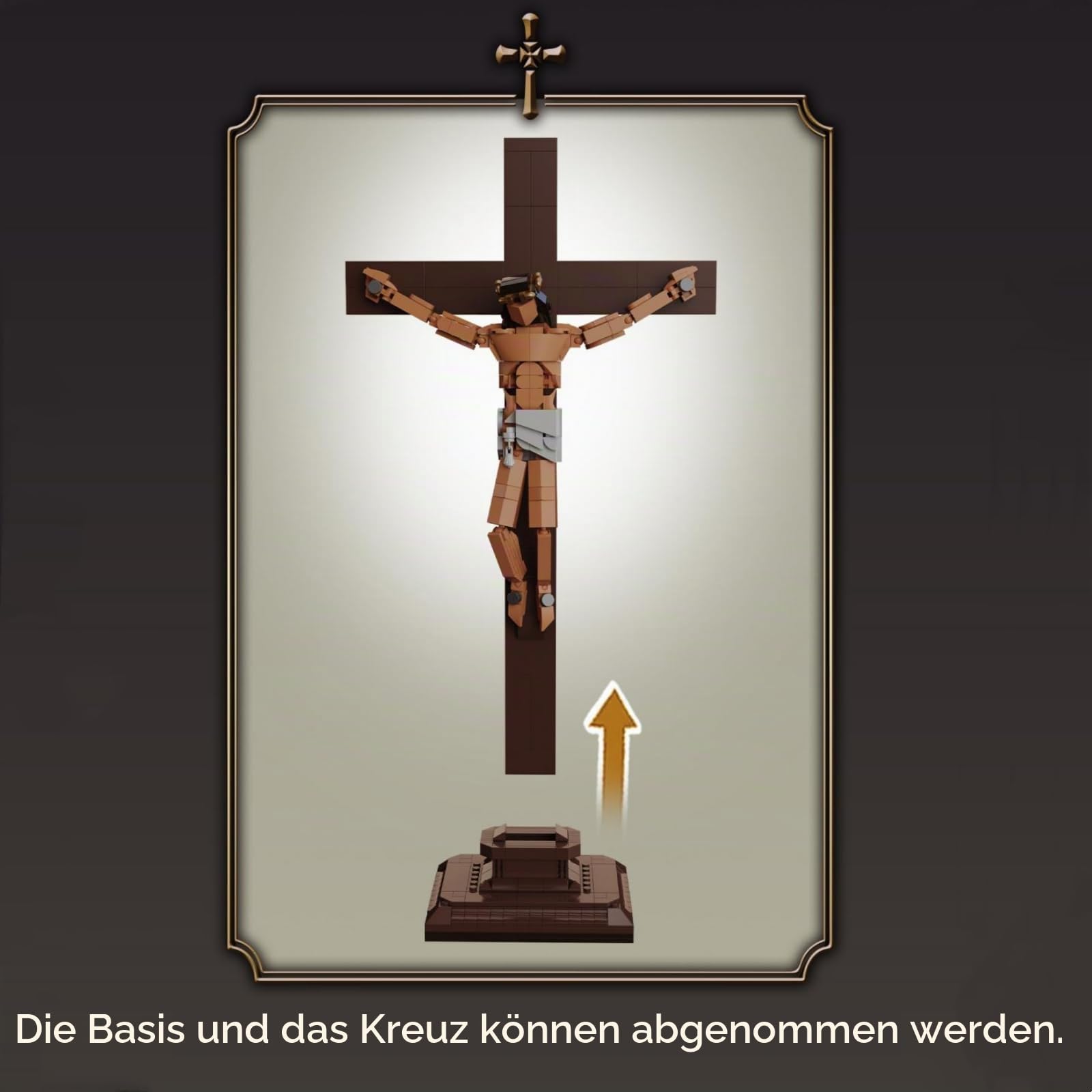 Jesus und Kreuz Bausteine, 588 Teile Jesus Figuren Klemmbausteine