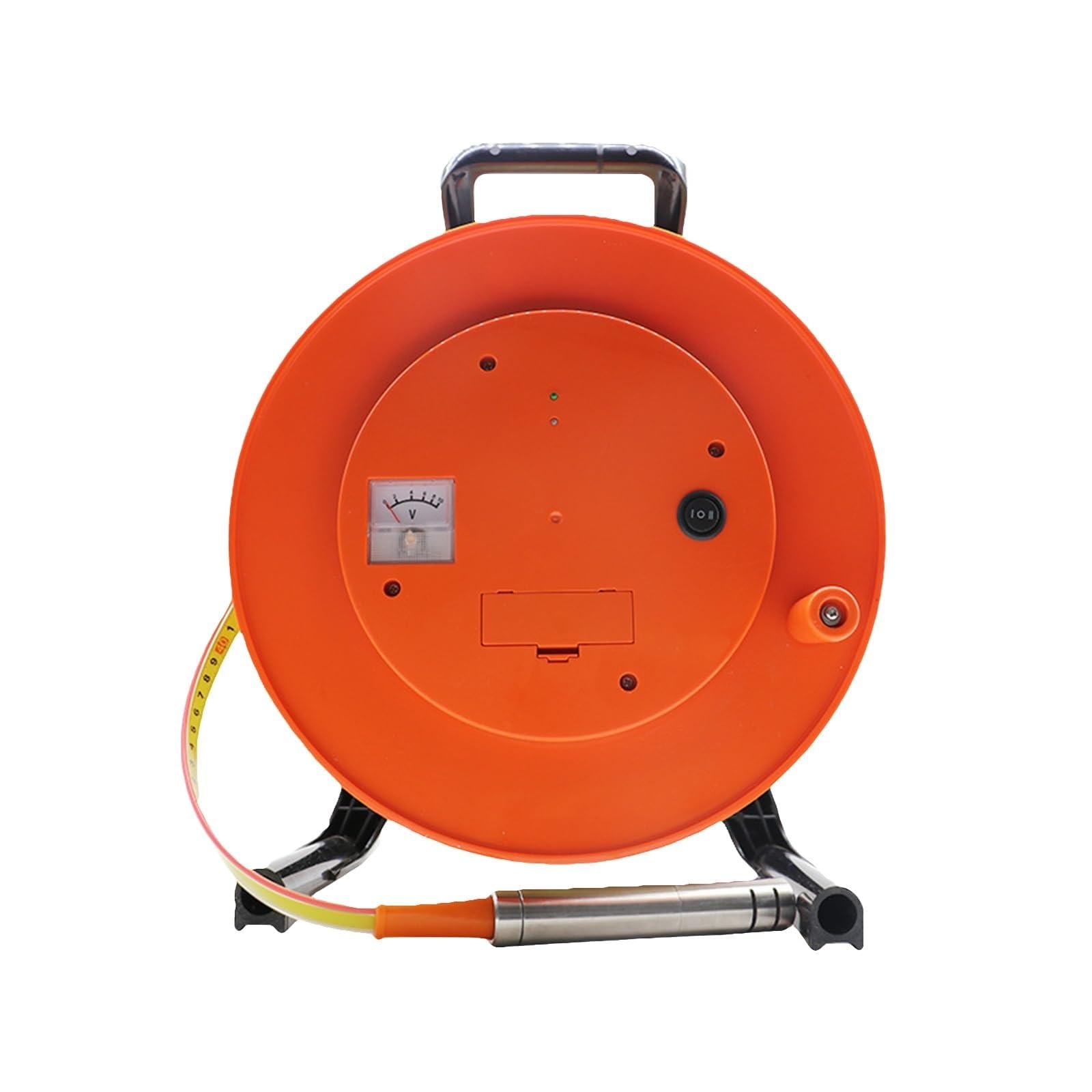 Misuratore di profondità per acqua di pozzo, sonda in acciaio inossidabile con nastro in acciaio, display di picco e luce, strumento di misurazione del livello dell'acqua per un rilevamento accurato
