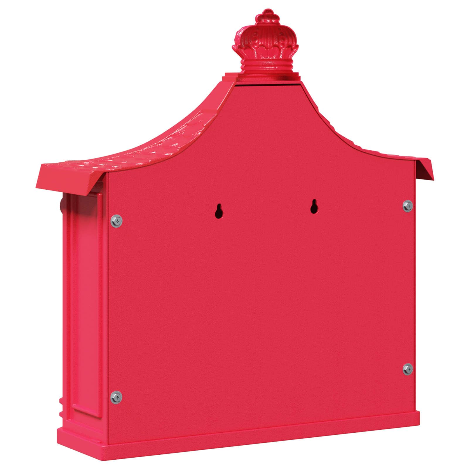 Genérico Buzón Montado en la Pared con Puerta Rojo 40,5 x 16 x 45 cm,Casa y jardín,Decoración,Buzones de Correo,Rojo,42023502