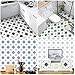 Midenco 4 Pieces Star Floor Tile Stencil 8 x 8 Inch, Geometric Wall Stencils for Painting Large Pattern, Concrete Stencils for Patio, Reusable Laser Cut Paint Stencil for Home Makeover