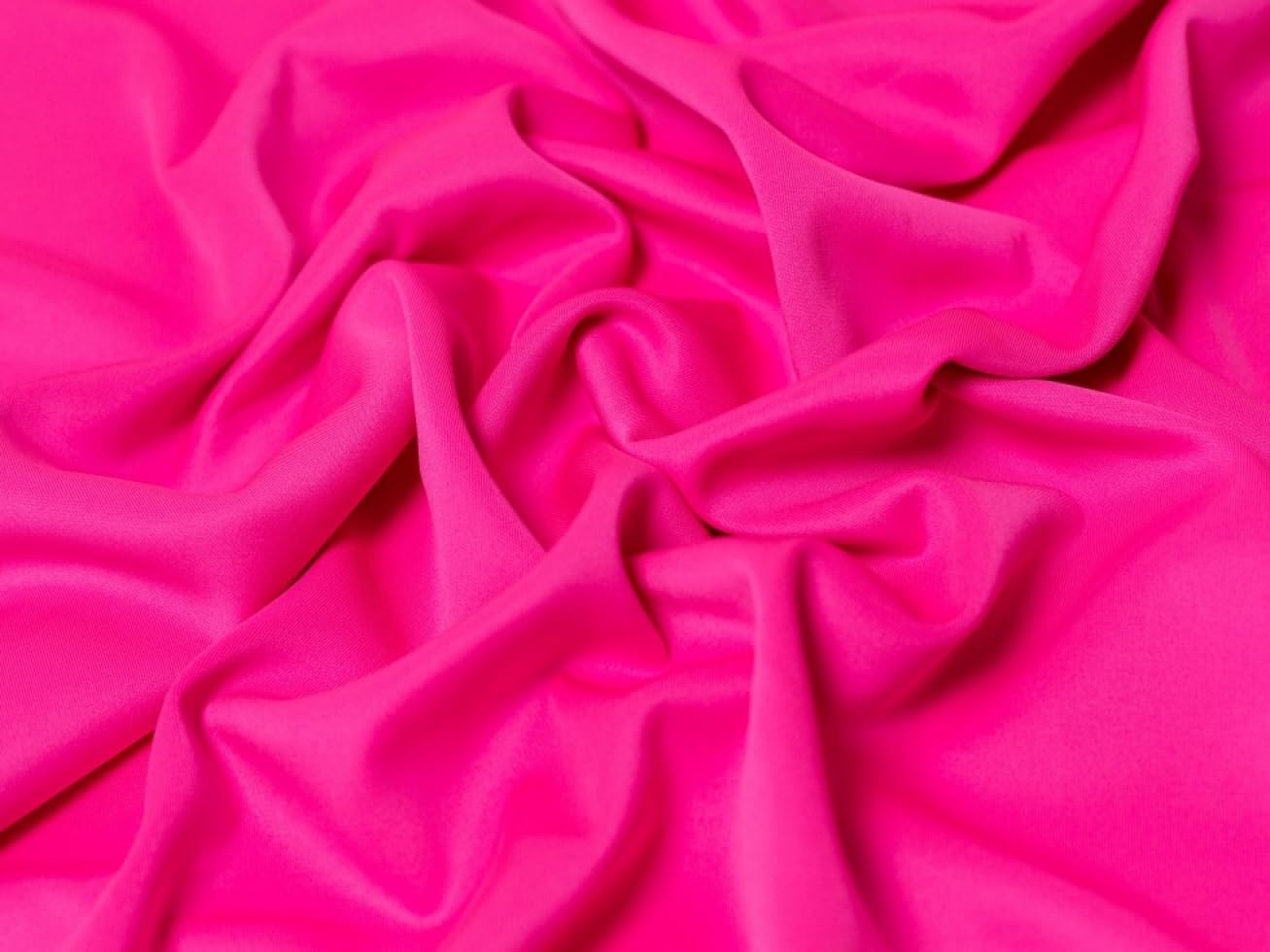 Minerva Core Range Scuba Stretch Knit Fabric Fluorescent Pink - Medium Weight & Suitable for Dressmaking - Approx Width: 160cm / 64" - Sold per metre