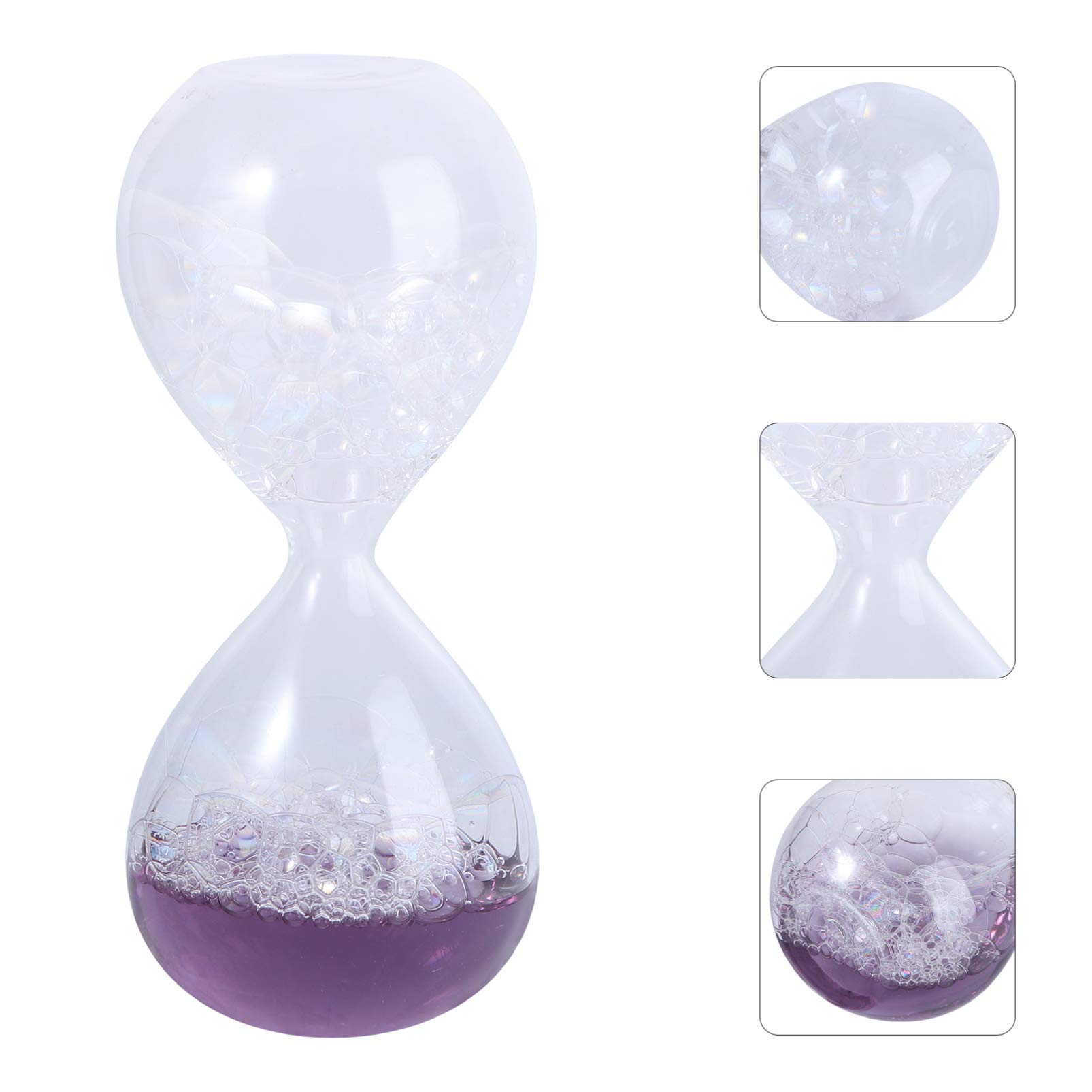 HEMOTON Bubble Clessidra Timer 5 Pollice Liquido Bolle Movimento Olio Gocce Clessidra Per Cucina Ufficio Misurazione Sci