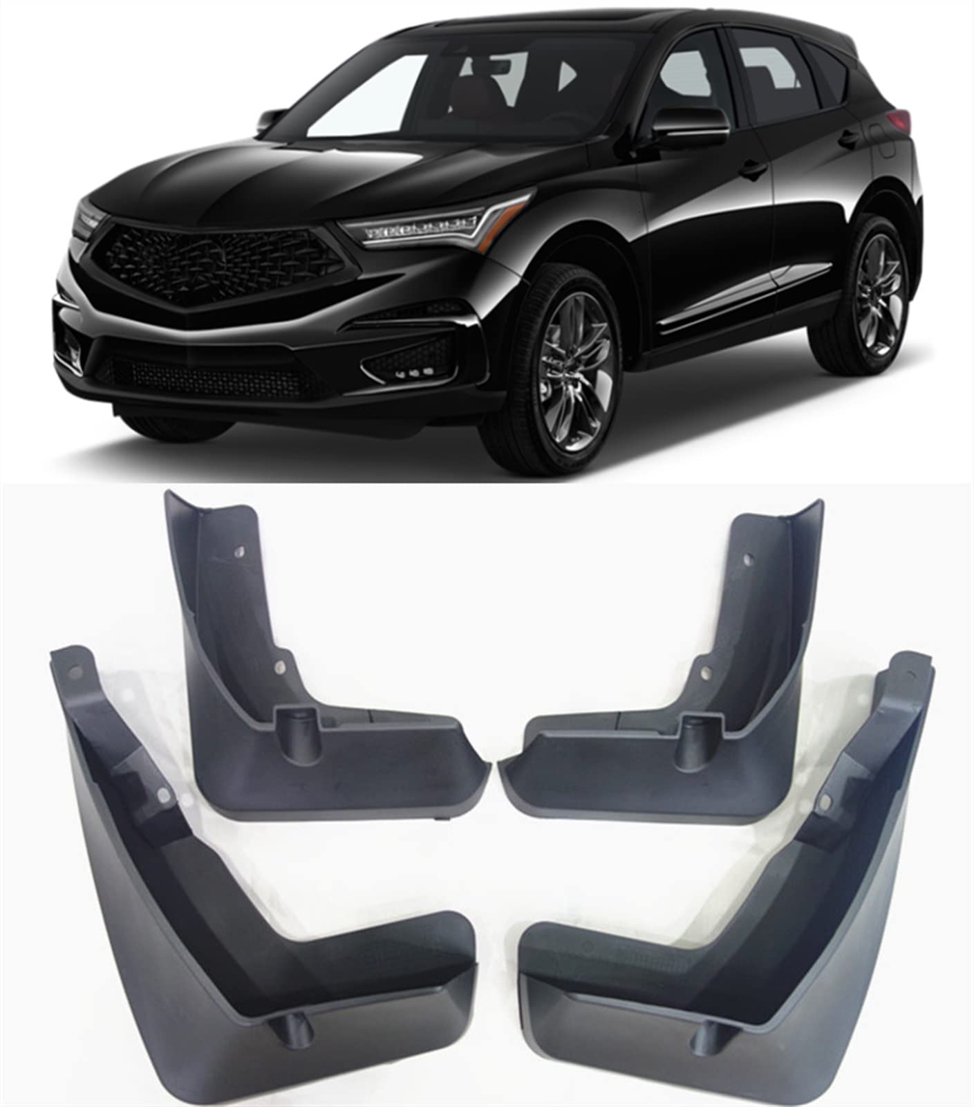Garde-boue Acura RDX anti-projections WITTSY kit complet robuste