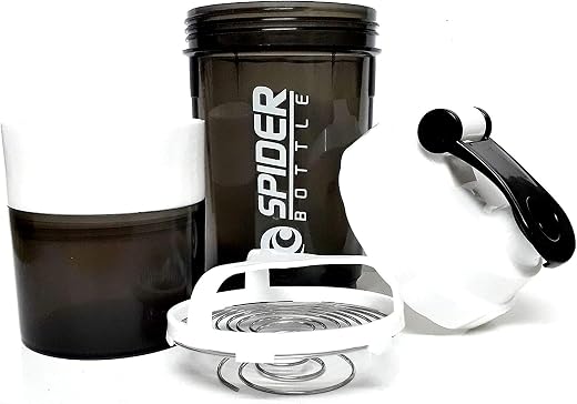 DOVEAZ Spider Protein Shaker Bottle, 500ml (Color-White)