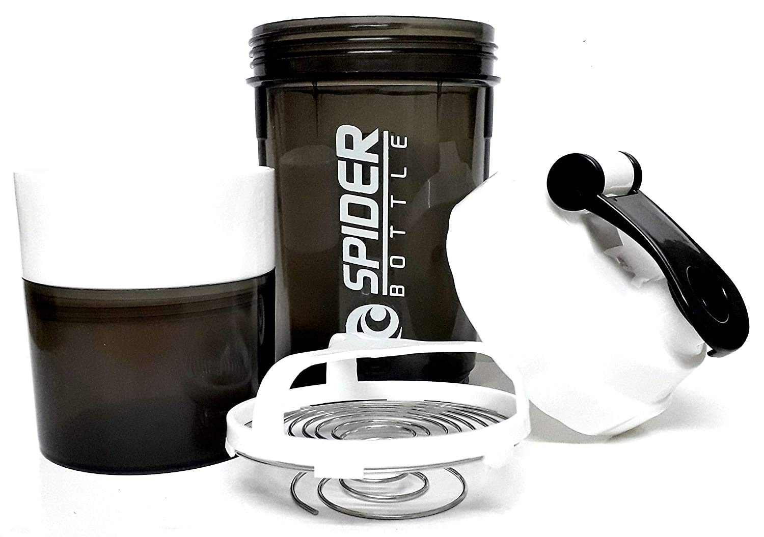 DOVEAZ Spider Shaker | Spider Protein Shaker | Spider Shaker Bottle | Gym Shaker | Cyclone Shaker | Protein Shaker | Gym Protein Shaker | Gym Bottle | Bpa Free Shaker | Shaker 500ml (White)