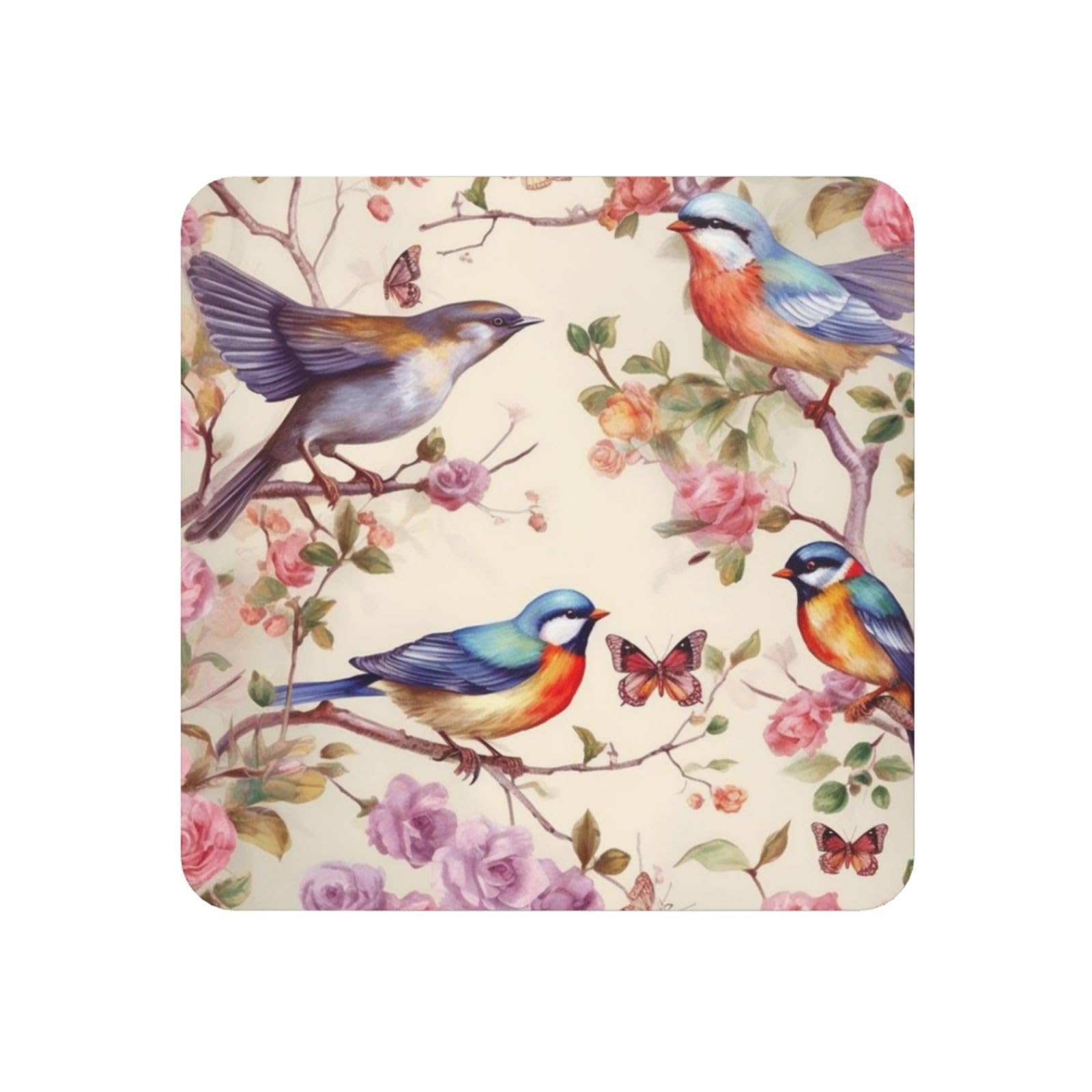 Birds on Branches and Butterflies Fridge Magnets Small Strong Refrigerator Magnets Cute Decorative Magnets Fridge Sticker Office Magnets for Fridge, Whiteboard, Kitchen Accessories