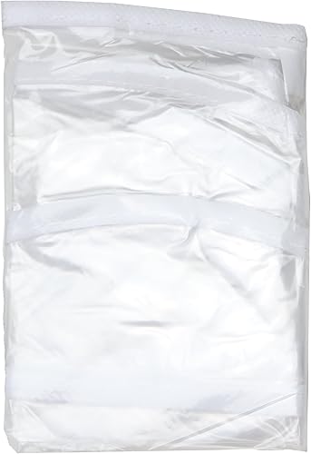 Miniatura 4 de Iconikal Clear Plastic Rain Bonnet Hair Cover Poncho Hood-Single-Transparent Protective Hairdo Shield with Under-Chin Ties