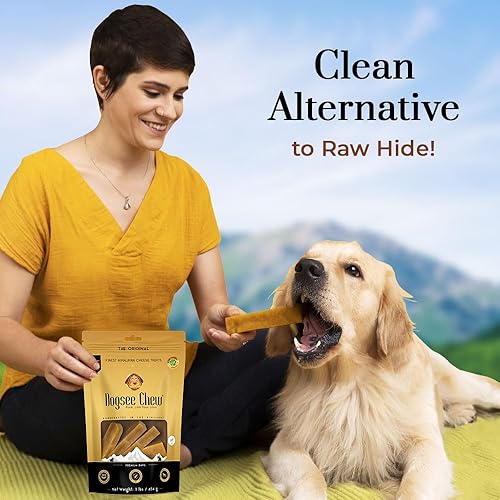 Miniatura 6 de Dogsee Masticables originales de leche de yak del Himalaya para perros, 1 libra (pequeño - 13 masticables)  Placa de lucha contra el sarro  Sin