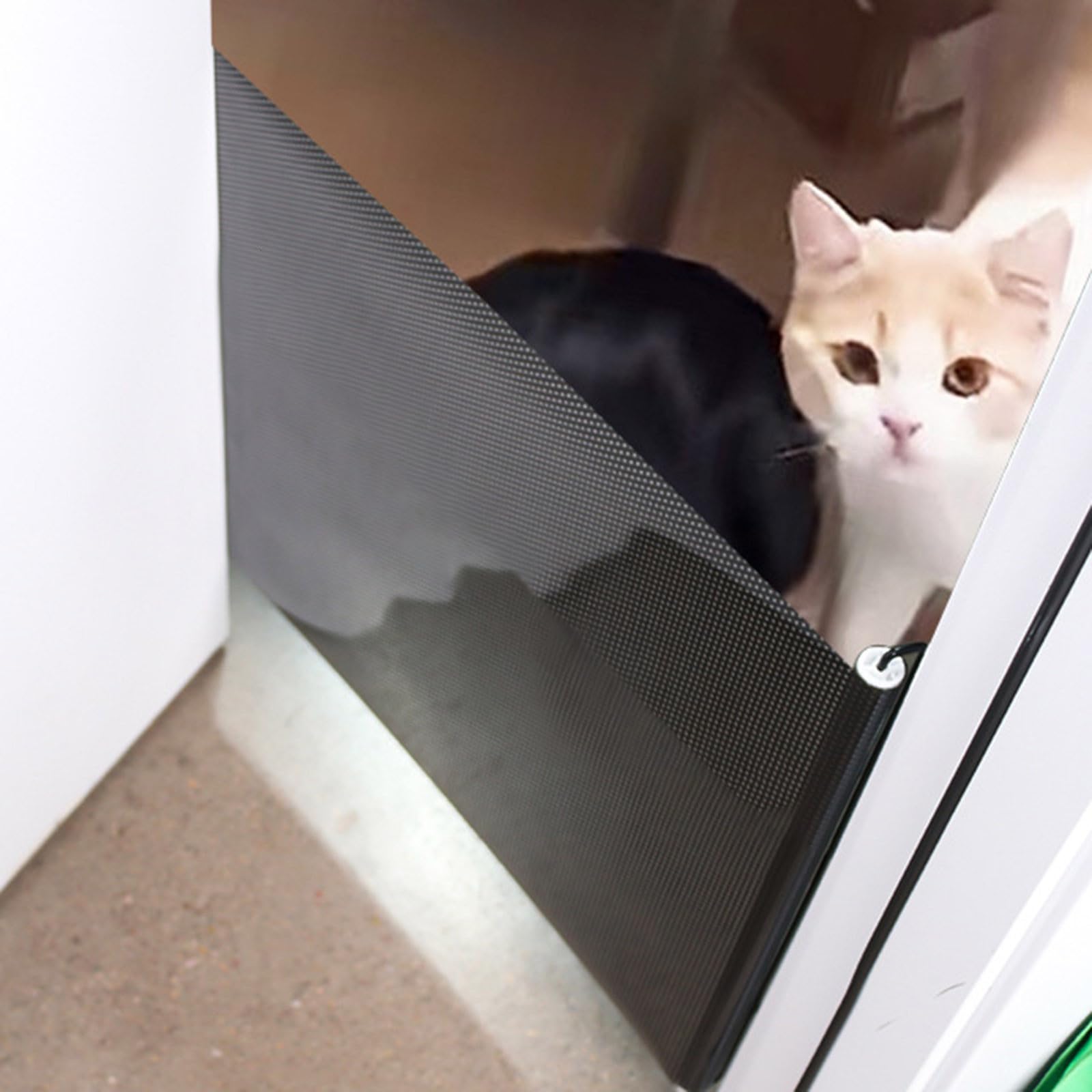 Retractable Pet Gate No Drilling - Extendable Mesh Barrier for Dogs & Cats, Portable Indoor Safety Gate for Stairs, Doorways, Hallways, Decks & Patio (58x125cm) - 5