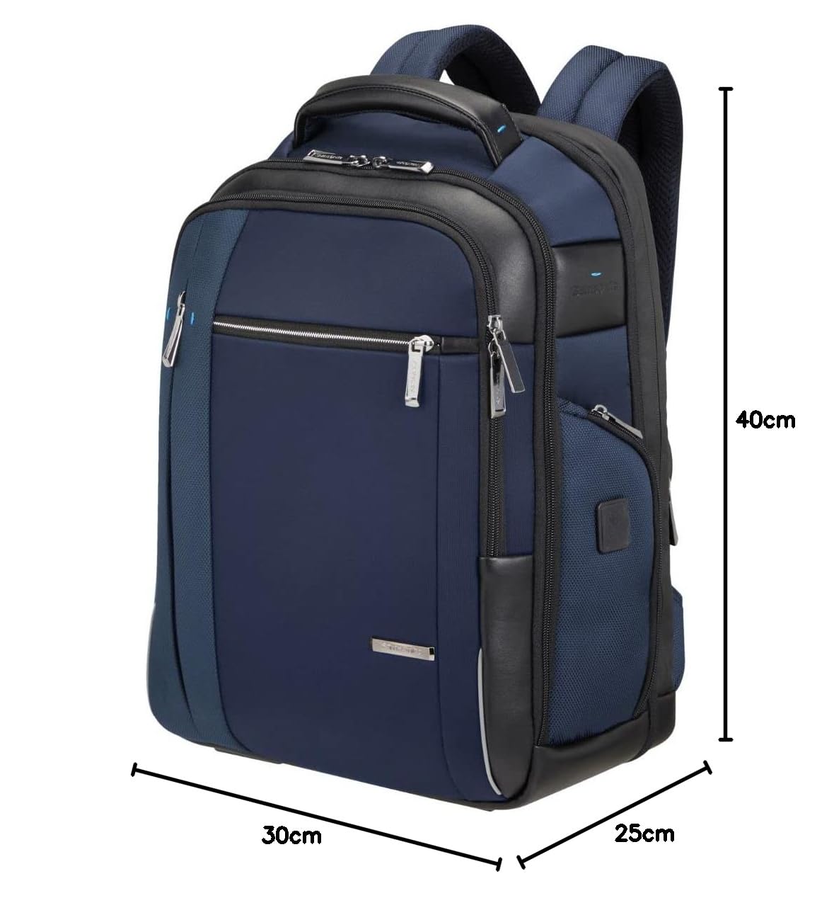 Samsonite Zaino business espandibile porta pc con porta USB integrata per una facile connessione. Compatto, leggero e capiente dispone di uno scomparto principale con chiusura zip che presenta varie t