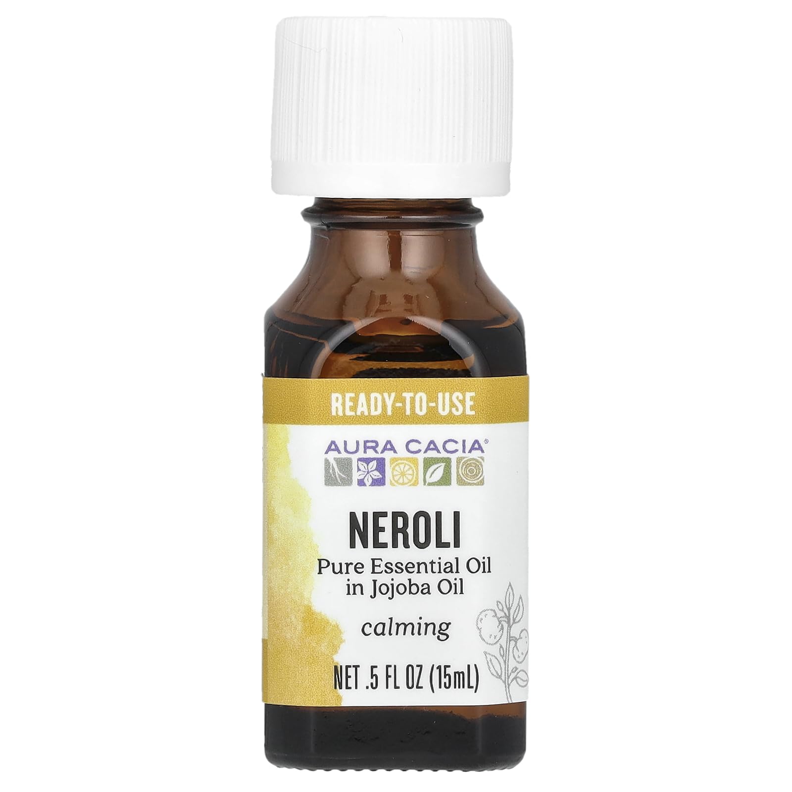 Aura Cacia Essential Oil, Calming Neroli, 0.5 fluid ounce (Pack of 2)