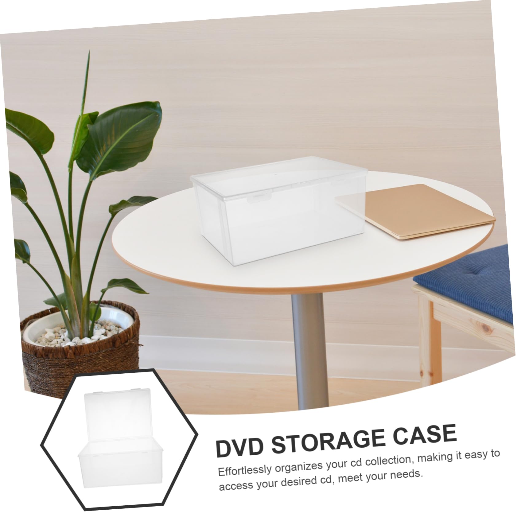 Caja Protectora a Prueba De Polvo 2 Estuches Transparentes Organizador De Discos Cómics Álbumes y Películas
