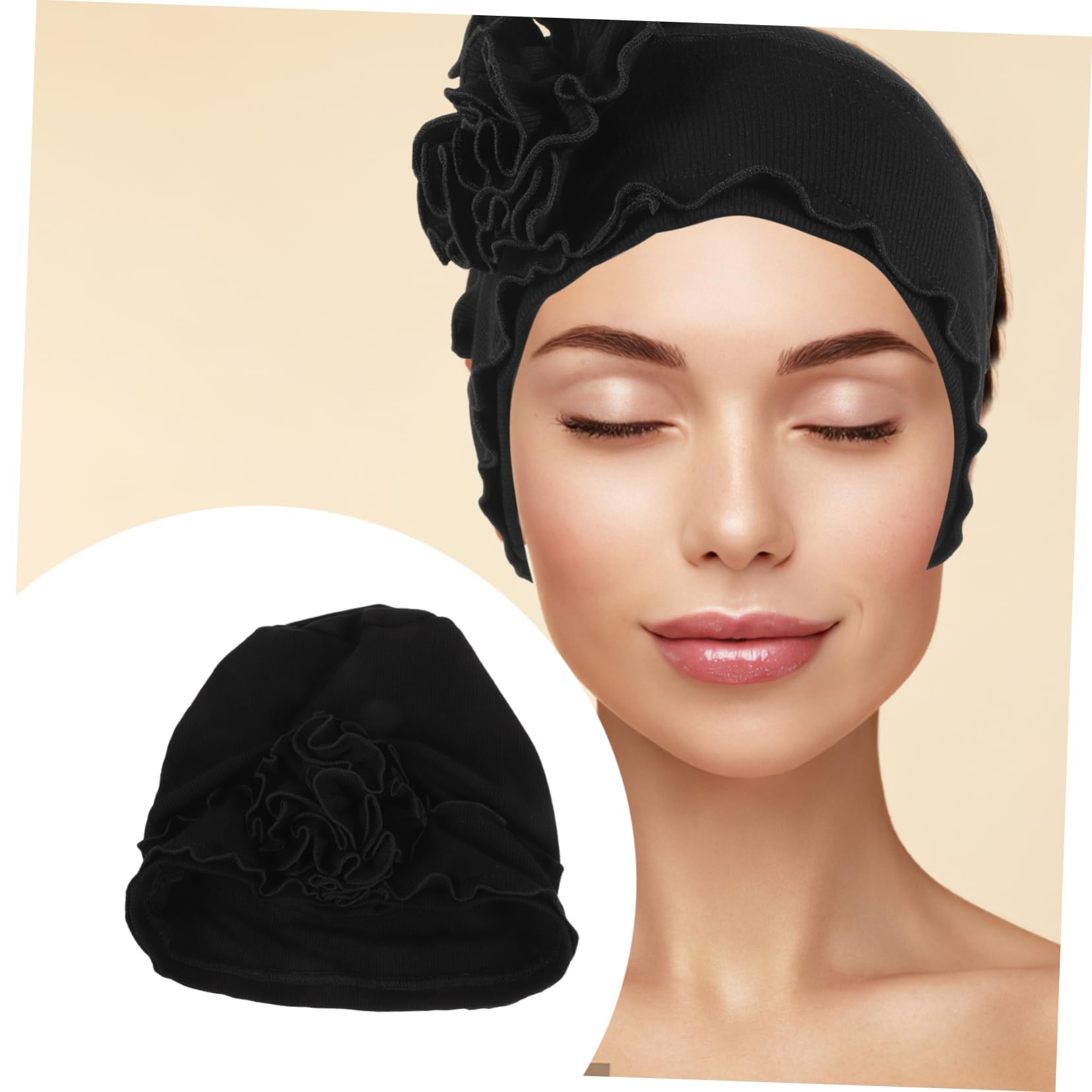 GALPADA 4piezas Sombrero Turbante De Mujer Flor para Quimioterapia Gorro Suave De Pérdida De Cabello Accesorio para Dormir y Confort Tratamientos Médicos
