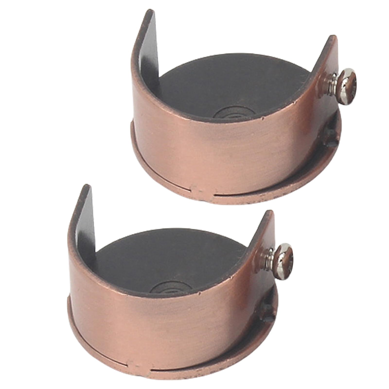 2Pieces Curtain Rod Brackets Curtain Holder for 28mm Rod Wall Mount Alloy Metal Rods