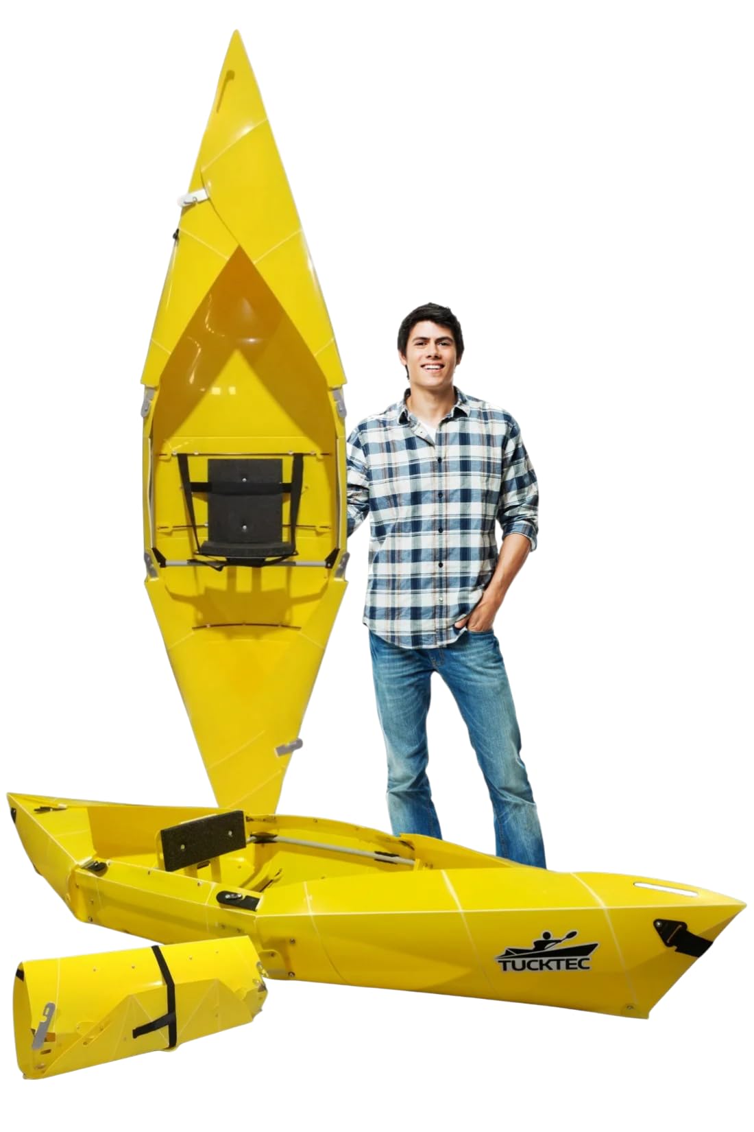 Tucktec 8' Jr. Foldable Kayak - 225 lb. Capacity - Made in USA