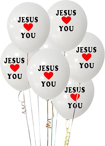 Miniatura 9 de Jesús te ama, globo cristiano religioso de Jesús para suministros de escuela dominical He Is Risen, recuerdos de fiesta de Pascua