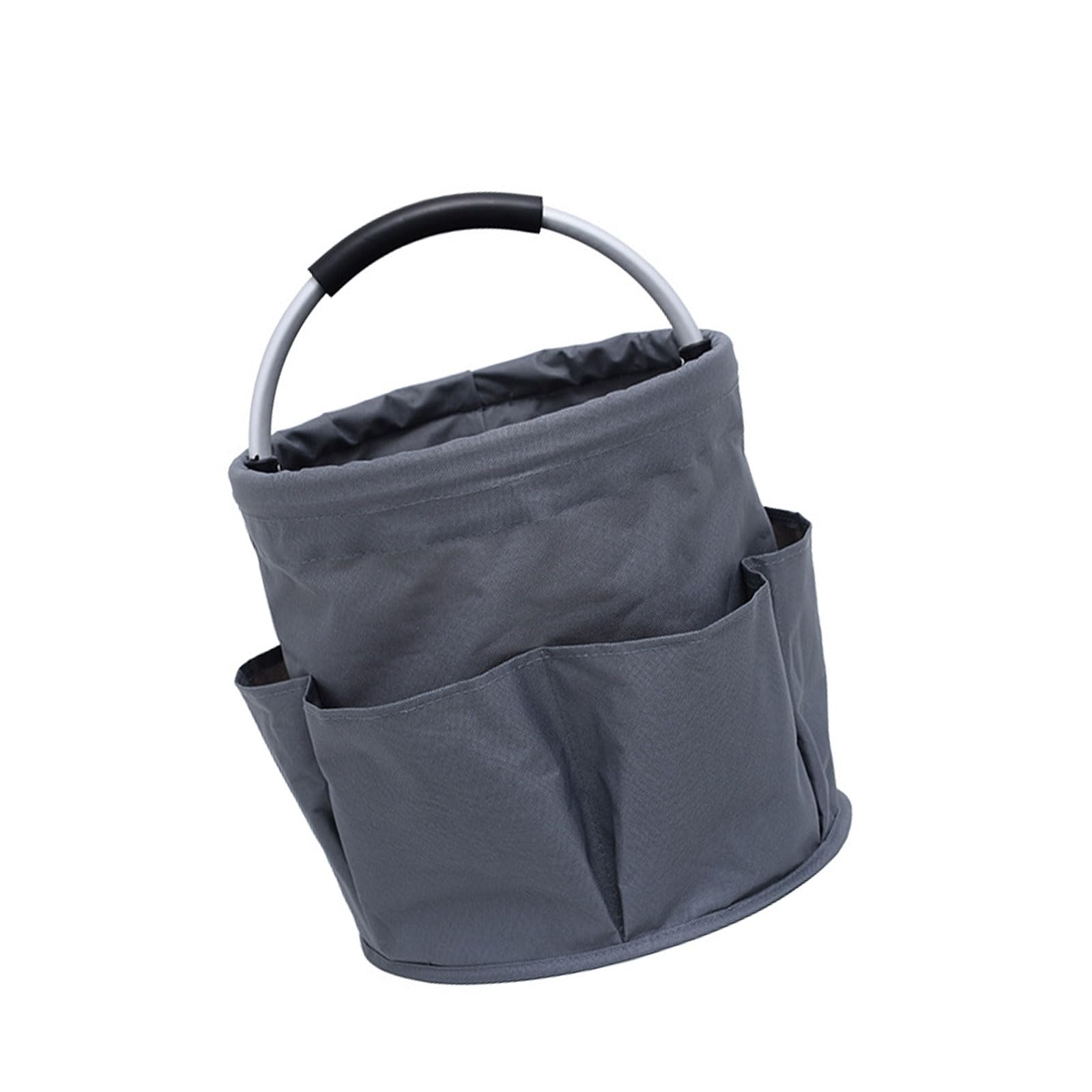 Panier de pique-nique pliable avec poche extérieure et poignée en EVA - Panier de rangement de grande capacité