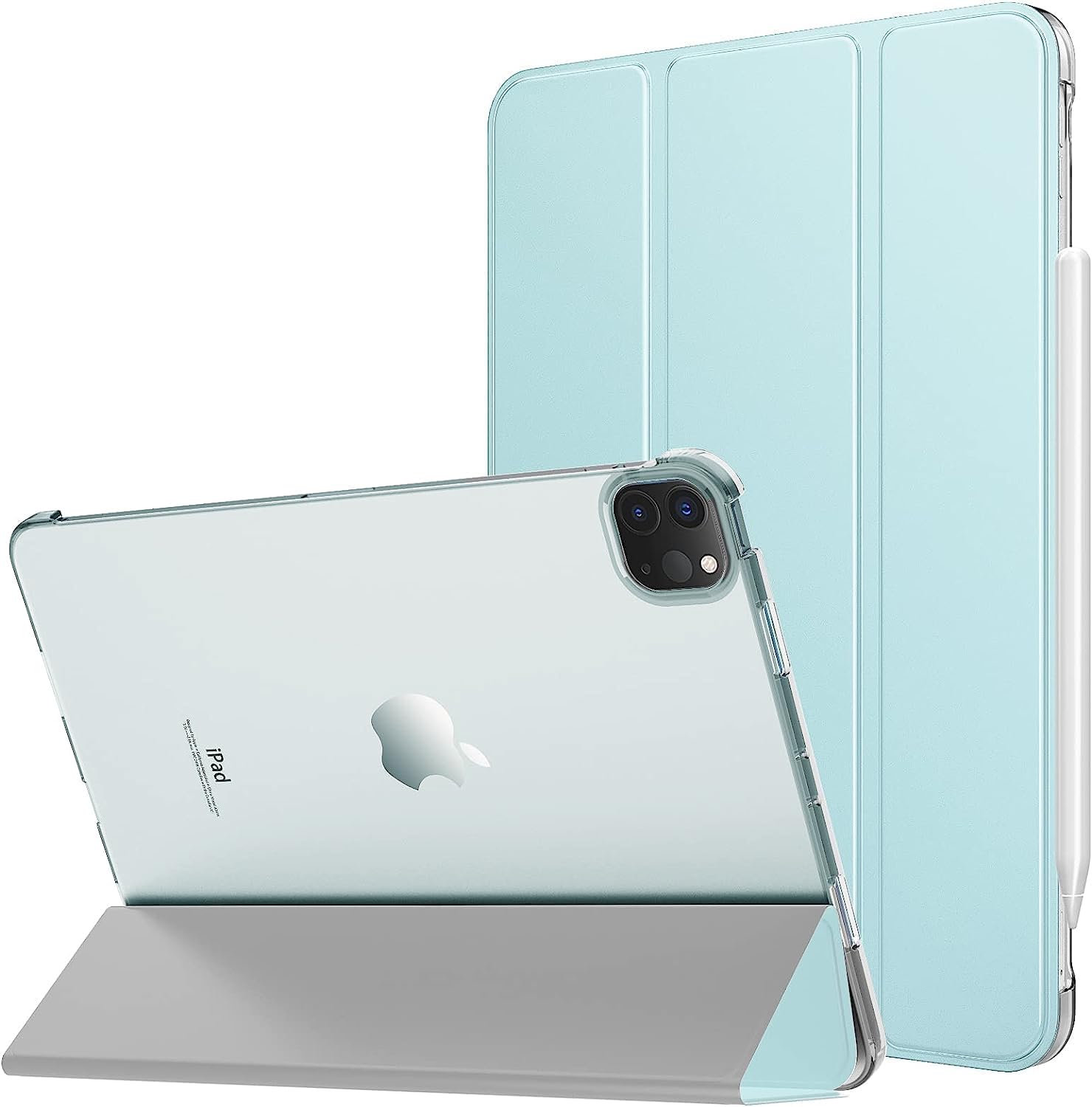 ProElite Smart Case Cover for Apple iPad Pro 11 inch 2022/2021 4th/3rd Generation [Auto Sleep/Wake ], Translucent & Hard Back, Light Blue (B0CB3D53K8) Amazon Price History, Amazon Price Tracker